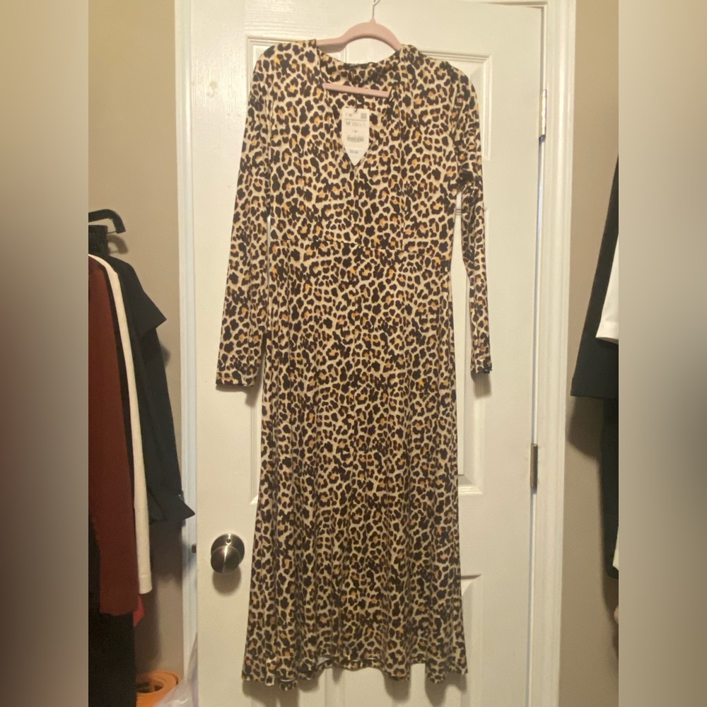 Zara leopard dress